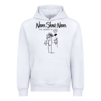 White Never SHOUT Never Urban Hoodie - linhVisuals
