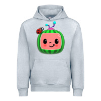 Heather Grey cocomelon, kids, kindergarten, kids songs Urban Hoodie - linhVisuals