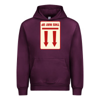 Mauve Wine this way up Urban Hoodie - linhVisuals