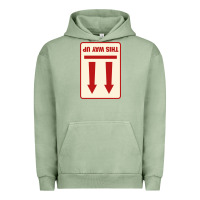 Pigment Oil Green this way up Urban Hoodie - linhVisuals