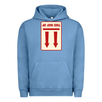 Pigment Pebble Blue this way up Urban Hoodie - linhVisuals