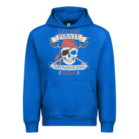 Cobalt let the pirate shenanigans begin skull vintage pirate skeleton hallowe Urban Hoodie - linhVisuals