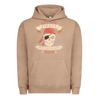 Pigment Burro let the pirate shenanigans begin skull vintage pirate skeleton hallowe Urban Hoodie - linhVisuals