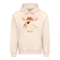 Sandshell let the pirate shenanigans begin skull vintage pirate skeleton hallowe Urban Hoodie - linhVisuals