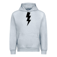 Heather Grey lightning bolt Urban Hoodie - linhVisuals