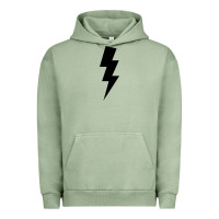 Pigment Oil Green lightning bolt Urban Hoodie - linhVisuals