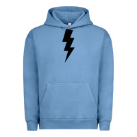 Pigment Pebble Blue lightning bolt Urban Hoodie - linhVisuals