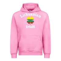 Fuchsia Pink lucky lithuanian irish flag shamrock leaf st patricks day Urban Hoodie - linhVisuals