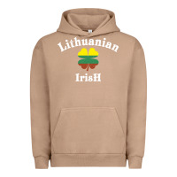 Pigment Burro lucky lithuanian irish flag shamrock leaf st patricks day Urban Hoodie - linhVisuals