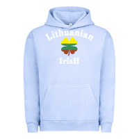 Pigment Grape Ice lucky lithuanian irish flag shamrock leaf st patricks day Urban Hoodie - linhVisuals