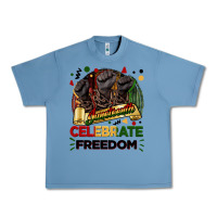 Pebble Blue Juneteenth celebrate freedom Urban Heavy Tee - FaDigitalArtStudio