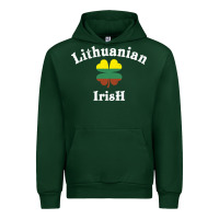 Forest Green lucky lithuanian irish flag shamrock leaf st patricks day Urban Hoodie - linhVisuals