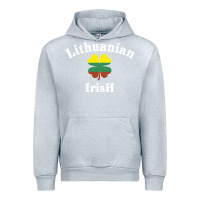 Heather Grey lucky lithuanian irish flag shamrock leaf st patricks day Urban Hoodie - linhVisuals