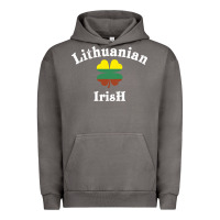 Pigment Tornado lucky lithuanian irish flag shamrock leaf st patricks day Urban Hoodie - linhVisuals