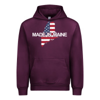 Mauve Wine made in maine american flag funny patriotic state lover gift Urban Hoodie - linhVisuals