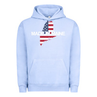 Pigment Grape Ice made in maine american flag funny patriotic state lover gift Urban Hoodie - linhVisuals