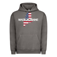 Pigment Tornado made in maine american flag funny patriotic state lover gift Urban Hoodie - linhVisuals