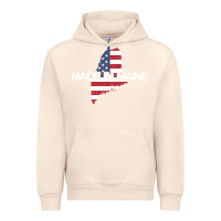 Sandshell made in maine american flag funny patriotic state lover gift Urban Hoodie - linhVisuals