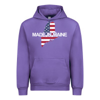 Tulip made in maine american flag funny patriotic state lover gift Urban Hoodie - linhVisuals