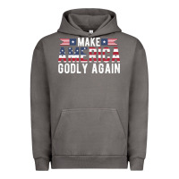 Pigment Tornado make america godly again american flag letters christian quote Urban Hoodie - linhVisuals