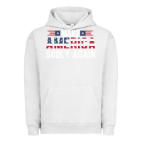 Pigment Lunar Rock make america godly again american flag letters christian quote Urban Hoodie - linhVisuals