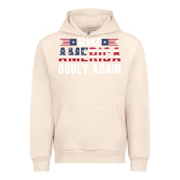 Sandshell make america godly again american flag letters christian quote Urban Hoodie - linhVisuals