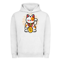 Pigment Lunar Rock maneki neko lucky cat money feline japanese good luck charm kitten gif Urban Hoodie - linhVisuals