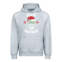 Heather Grey mexican christmas sugar skull feliz navidad spanish speaking xmas gift Urban Hoodie - linhVisuals