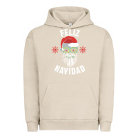 Pigment French Oak mexican christmas sugar skull feliz navidad spanish speaking xmas gift Urban Hoodie - linhVisuals