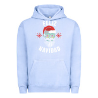 Pigment Grape Ice mexican christmas sugar skull feliz navidad spanish speaking xmas gift Urban Hoodie - linhVisuals