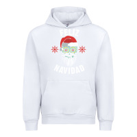 White mexican christmas sugar skull feliz navidad spanish speaking xmas gift Urban Hoodie - linhVisuals
