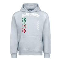 Heather Grey mexican flag air accordion music instrument lover gift Urban Hoodie - linhVisuals