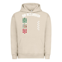 Pigment French Oak mexican flag air accordion music instrument lover gift Urban Hoodie - linhVisuals