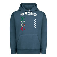 Pigment Midnight Navy mexican flag air accordion music instrument lover gift Urban Hoodie - linhVisuals