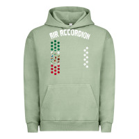 Pigment Oil Green mexican flag air accordion music instrument lover gift Urban Hoodie - linhVisuals