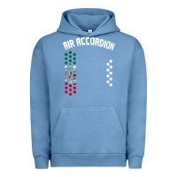 Pigment Pebble Blue mexican flag air accordion music instrument lover gift Urban Hoodie - linhVisuals