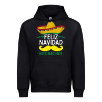 Black mexicans say feliz navidad bitchahos funny merry christmas sombrero Urban Hoodie - linhVisuals