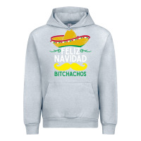 Heather Grey mexicans say feliz navidad bitchahos funny merry christmas sombrero Urban Hoodie - linhVisuals