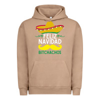 Pigment Burro mexicans say feliz navidad bitchahos funny merry christmas sombrero Urban Hoodie - linhVisuals