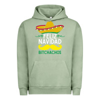 Pigment Oil Green mexicans say feliz navidad bitchahos funny merry christmas sombrero Urban Hoodie - linhVisuals