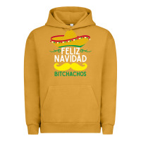 Pigment Peanut Butter mexicans say feliz navidad bitchahos funny merry christmas sombrero Urban Hoodie - linhVisuals