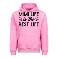 Fuchsia Pink mimi life is the best life blessed grandma mom cute gift Urban Hoodie - linhVisuals