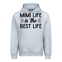 Heather Grey mimi life is the best life blessed grandma mom cute gift Urban Hoodie - linhVisuals