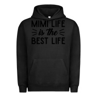 Pigment Black mimi life is the best life blessed grandma mom cute gift Urban Hoodie - linhVisuals