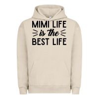 Pigment French Oak mimi life is the best life blessed grandma mom cute gift Urban Hoodie - linhVisuals