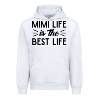 White mimi life is the best life blessed grandma mom cute gift Urban Hoodie - linhVisuals