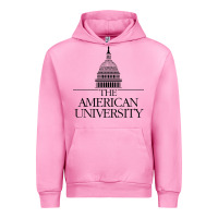 Fuchsia Pink american university Urban Hoodie - linhVisuals