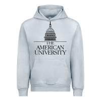 Heather Grey american university Urban Hoodie - linhVisuals