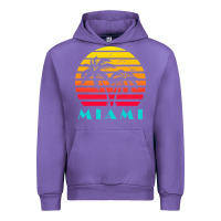 Tulip miami 80s sunset Urban Hoodie - linhVisuals