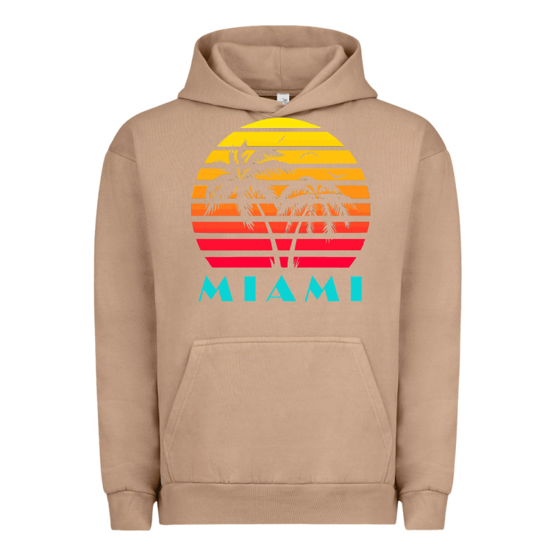 Miami 80s Sunset Urban Hoodie by linhVisuals | Teevron